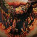 Realistic Chest Eagle tattoo by Pavel Roch