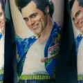 tatuaje Brazo Retrato Ace Ventura por David Corden Tattoos