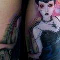 Fantasy Portrait Women tattoo by David Corden Tattoos