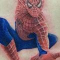 tatuaje Fantasy Spiderman por David Corden Tattoos