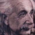 Porträt Realistische Einstein tattoo von David Corden Tattoos
