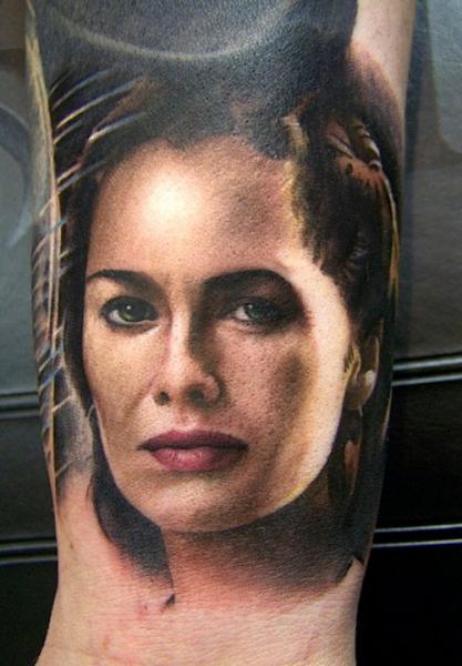Portrait Realistic Tattoo by David Corden Tattoos