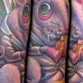 tatuaje Brazo Fantasy Ratón por Nick Baxter