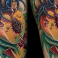 Arm Realistic Bee tattoo by Nick Baxter