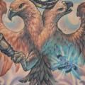 Fantasy Back Phoenix tattoo by Nick Baxter