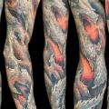 Fantasy Sleeve tattoo by Nick Baxter