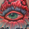 Fantasy Eye Neck tattoo by Nick Baxter