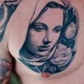 Brust Religiös tattoo von Plurabella