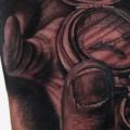 tatuaggio Braccio Realistici Orologio Mano 3d di Stefano Alcantara