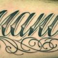 Arm Lettering tattoo by Amor De Madre