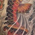Schulter Japanische Karpfen Koi tattoo von Mito Tattoo