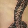 Realistic Snake Side tattoo by Mito Tattoo