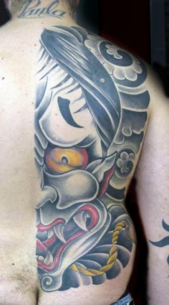 Japanese Back Demon Tattoo by Nirvana Tattoo