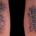tatuaje Brazo Letras por Tattoo Chaman