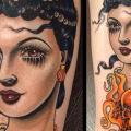 tatuaje Brazo Mujer Pulpo por Rose Hardy Tattoo