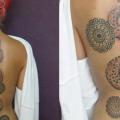 Schlangen Rücken Dotwork tattoo von Belly Button Tattoo