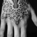 Hand Tribal Dotwork tattoo by Sakrosankt