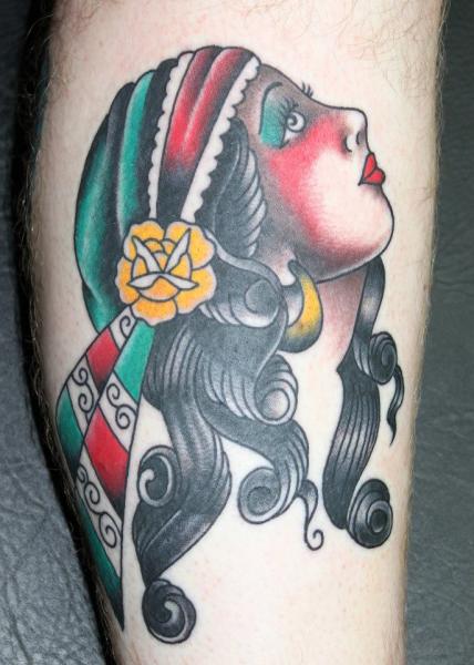 Arm Old School Gypsy Tattoo by Forever True Tattoo