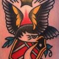tatuaje Old School Águila por Forever True Tattoo