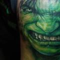 tatuaje Brazo Fantasy Hulk por Bang Bang NYC
