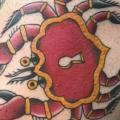 Arm Old School Lock Crab tattoo by Bad Apples Tattoo