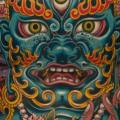 tatuaggio Spalla Fianco Giapponesi Schiena Demoni Sedere di Chalice Tattoo