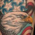 Shoulder Eagle Usa Flag tattoo by Chalice Tattoo