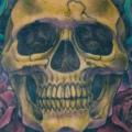 Skull Back Wings tattoo by Dead God Tattoo