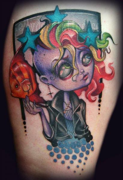 Fantasy Children Tattoo by Kelly Doty Tattoo