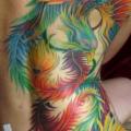 Feather Back Butt Phoenix tattoo by Mancia Tattoos