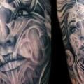 Shoulder Fantasy Women tattoo by Mancia Tattoos