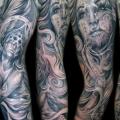 Fantasy Women Sleeve tattoo by Mancia Tattoos