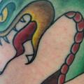 Snake Old School tattoo by LDF Tattoo