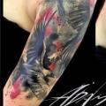 Shoulder Crow tattoo by Tribo Tattoo