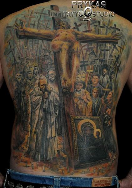 รอยสัก ศาสนา Crux โดย Prykas Tattoo