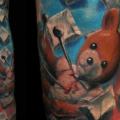 Fantasy Bear Sleeve Puppet tattoo by Prykas Tattoo