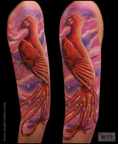Arm Fantasie Phoenix Tattoo von Anabi Tattoo
