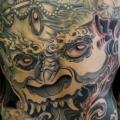 tatuaje Japoneses Espalda Demonio Culo por Javier Tattoo