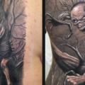 Fantasie Rücken Iron Maiden tattoo von Javier Tattoo