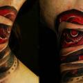 Biomechanisch Nacken tattoo von Javier Tattoo