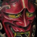 tatuaje Hombro Japoneses Demonio por Javier Tattoo