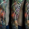 Japanese Dragon Sleeve tattoo by Javier Tattoo