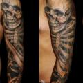 Skeleton Sleeve tattoo by Javier Tattoo