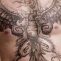 tatuaggio Spalla Petto Pancia Fenice di Carlos Torres