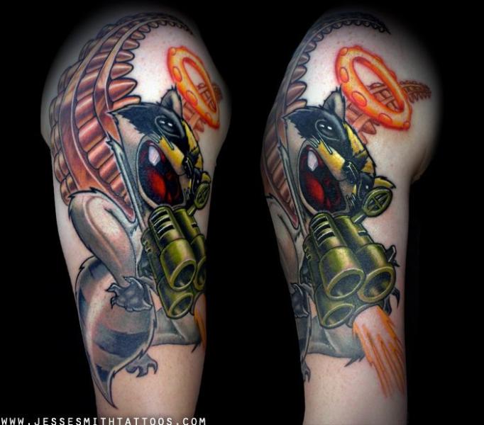 Tatuaż Ramię Fantasy Pszczoła przez Jesse  Smith Tattoos