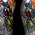 Shoulder Fantasy Bee tattoo by Jesse  Smith Tattoos