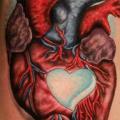 Arm Realistic Heart tattoo by Logan Aguilar