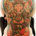 Back Religious tattoo by Logan Aguilar