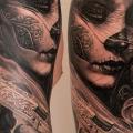 Arm Mexikanischer Totenkopf tattoo von Boris Tattoo
