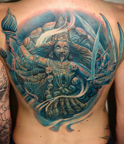 Tatuaje Espalda Religioso por Boris Tattoo
